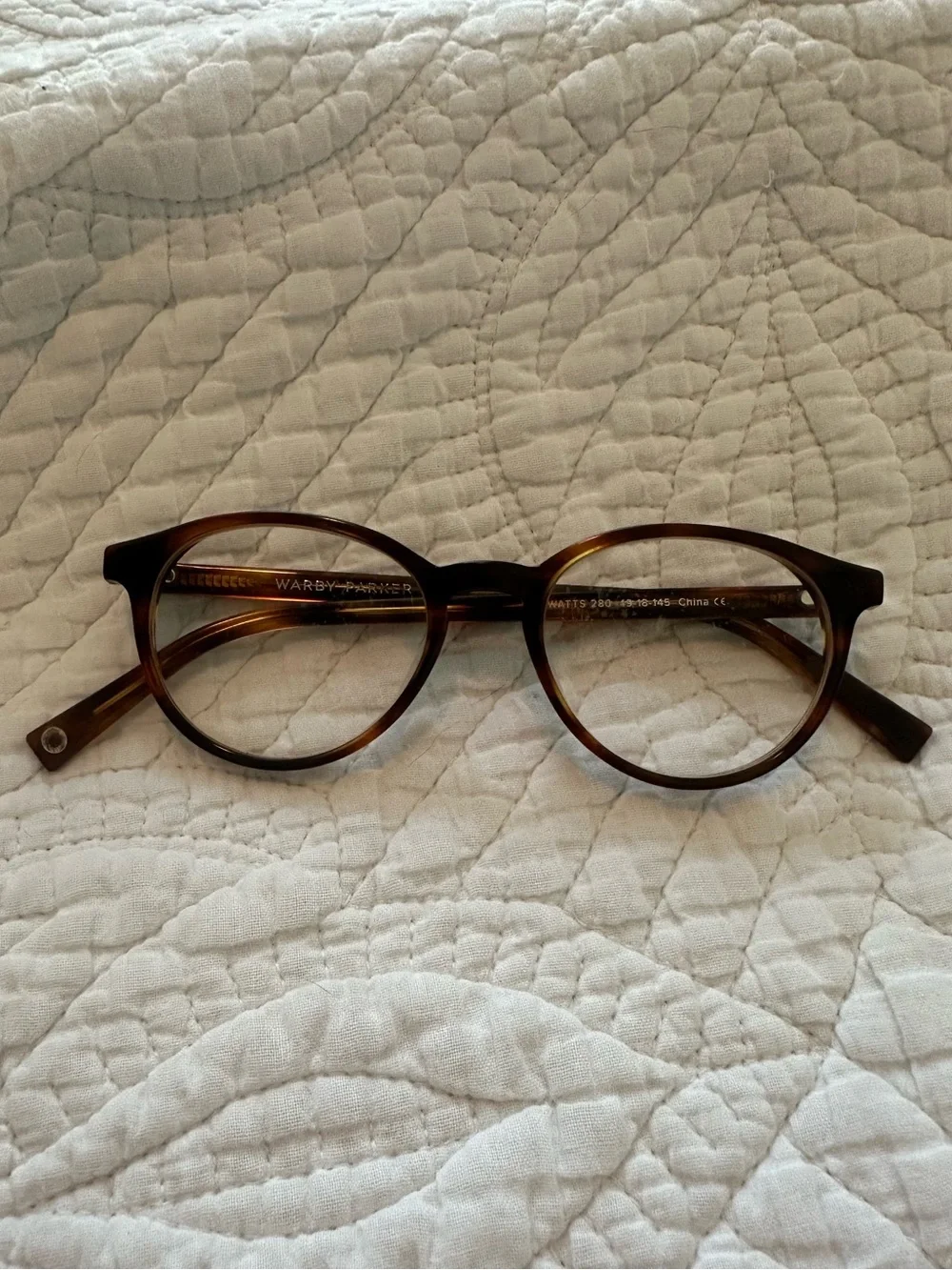 Warby Parker Watts Brown Tortoiseshell Round Frames